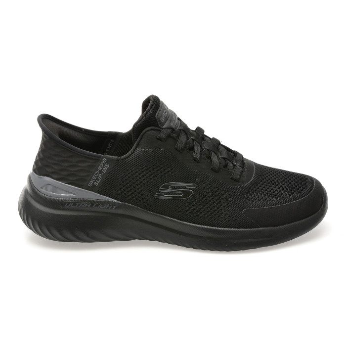 Pantofi sport SKECHERS negri, BOUNDER 2.0, din material textil