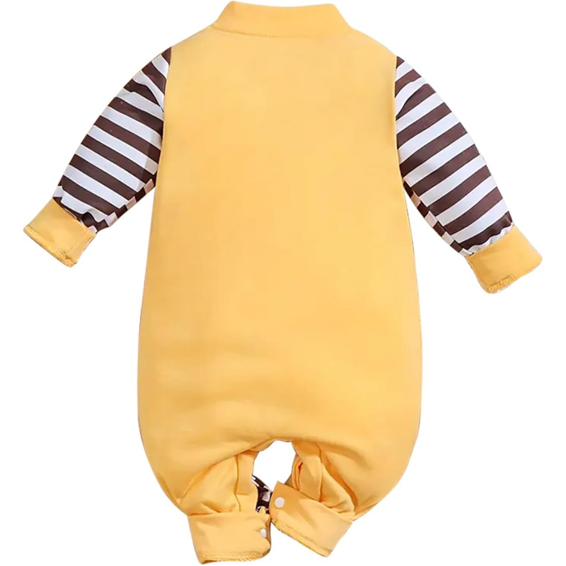 VAELIRAEL Newborn Baby Boys Girl Adorable Bear Striped Long Sleeve