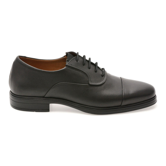 Pantofi eleganti OTTER negri, E301, din piele naturala