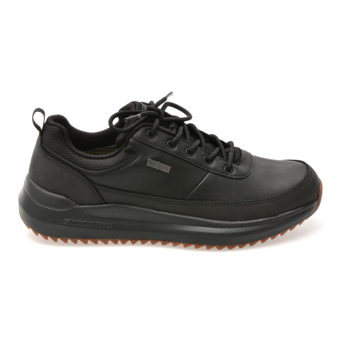 Pantofi sport SKECHERS negri, PARNELL, din piele naturala