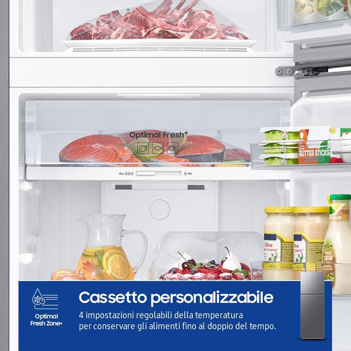 SAMSUNG - Frigorifero 2 porte RT31CG5624S9ES Classe E 297 lt-Metal Inox