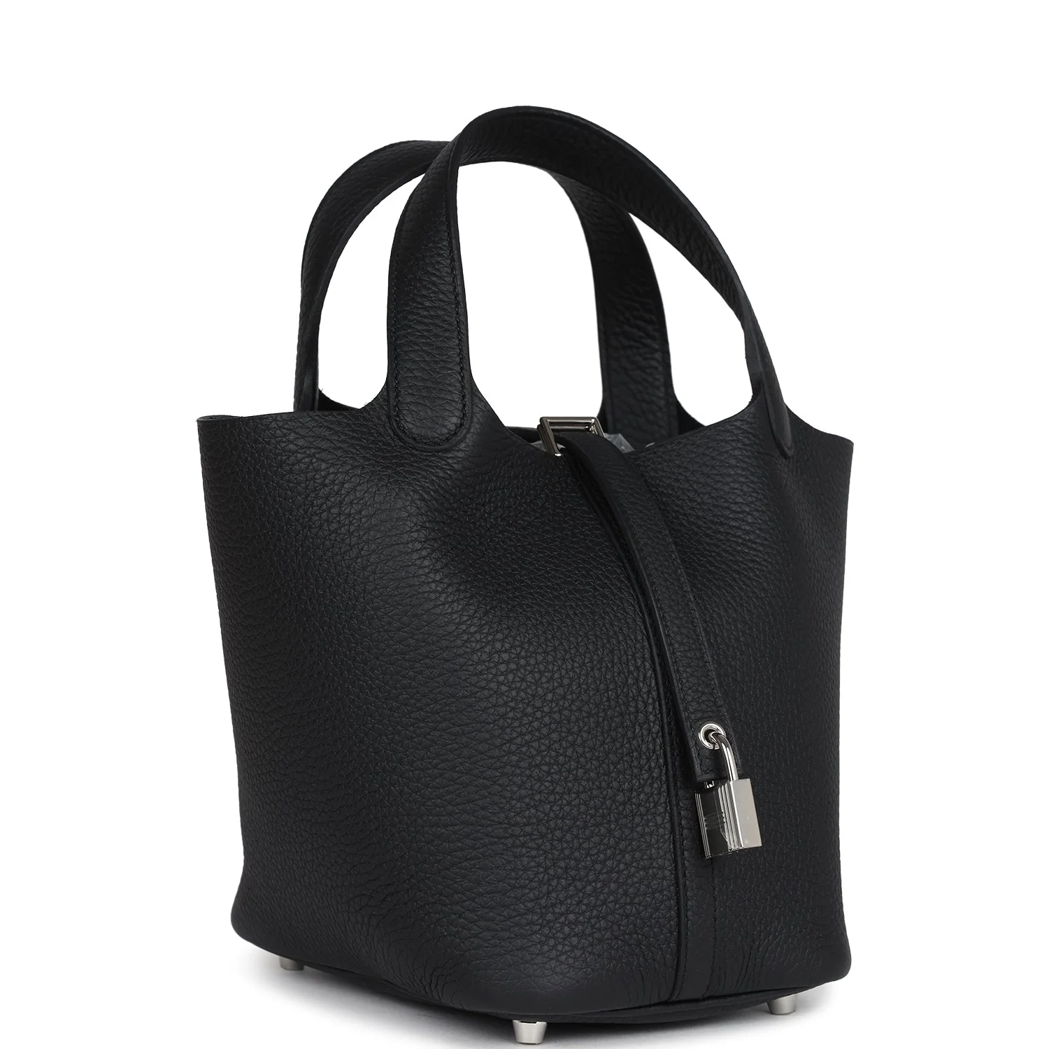 Hermes Picotin Lock 18 Black Clemence Palladium Hardware