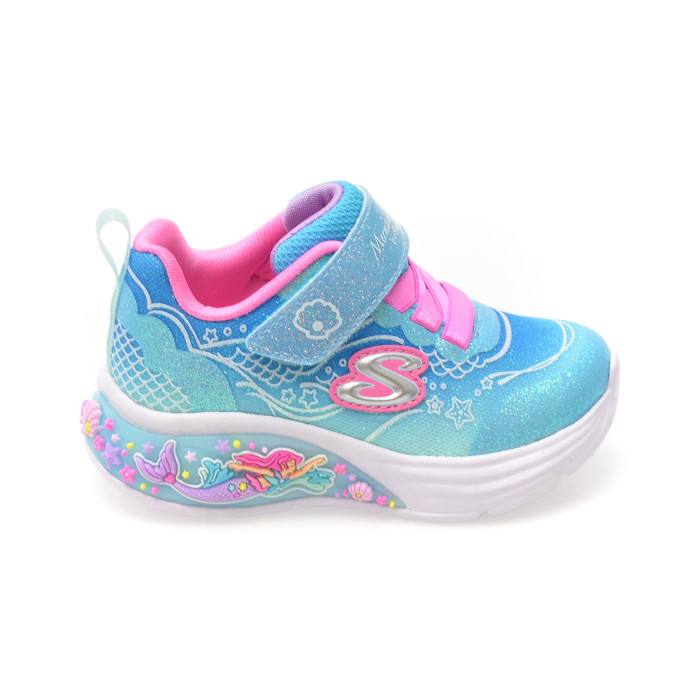 Pantofi sport SKECHERS albastri, MY DREAMERS, din material textil