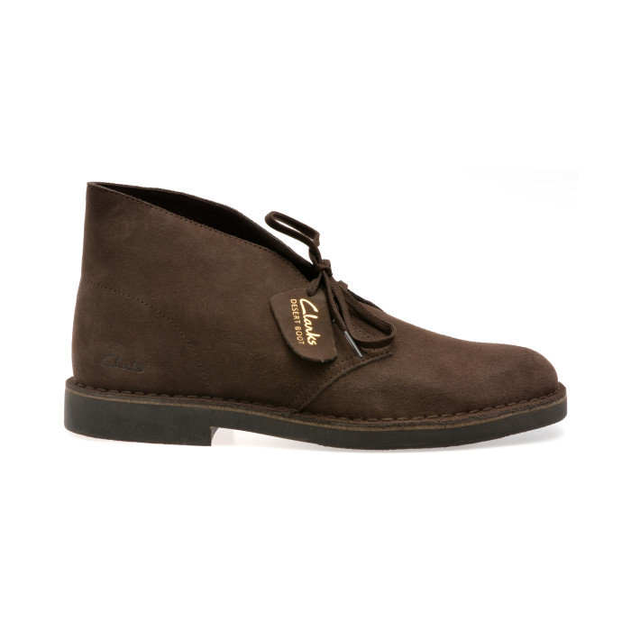 Ghete CLARKS maro, DESERT BT EVO, din piele intoarsa