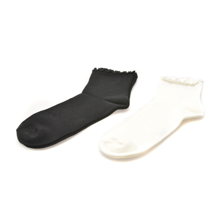 Sosete ALDO alb-negru, FRILLUXE 003, din material textil