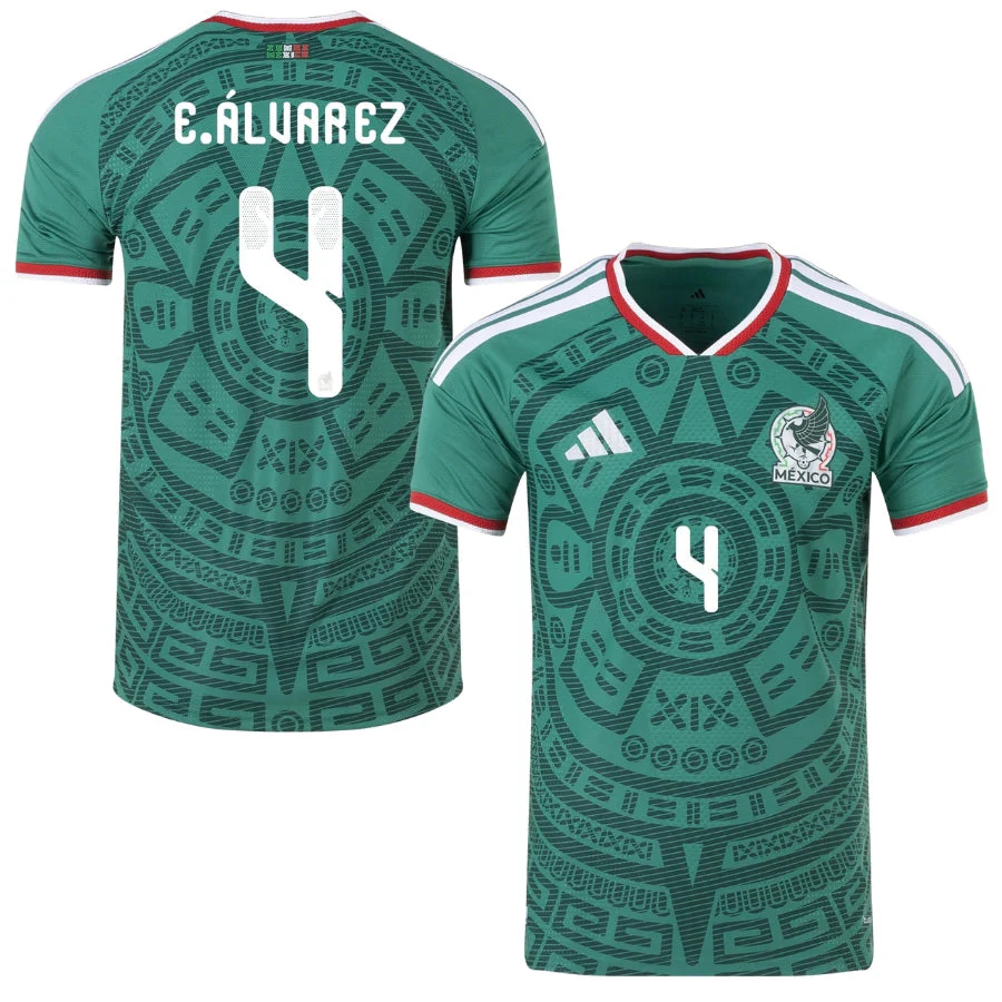 Mexico Home E.ÁLVAREZ 4 Authentic Player [Slim Fit] Player [Slim Fit] Player [Slim Fit] Player Shirt 2026 World Cup