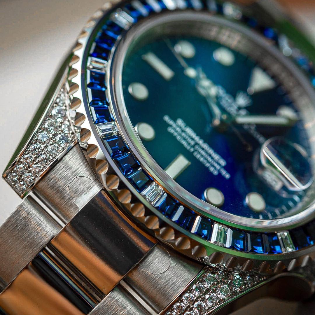 Rolex Submariner Date 18K White Gold Diamonds 116659 SABR