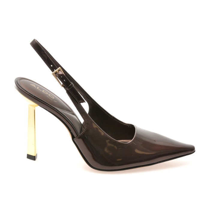 Pantofi eleganti ALDO maro, MARYSA 201, din piele ecologica lacuita