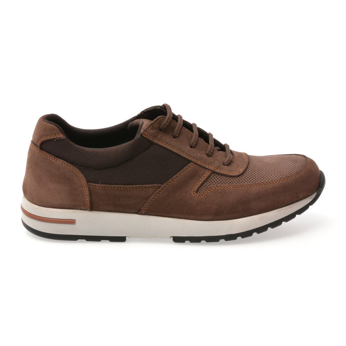 Pantofi sport OTTER maro, 1094, din nabuc