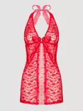 Lovehoney Plus Size Unwrap Me Red Lace Babydoll