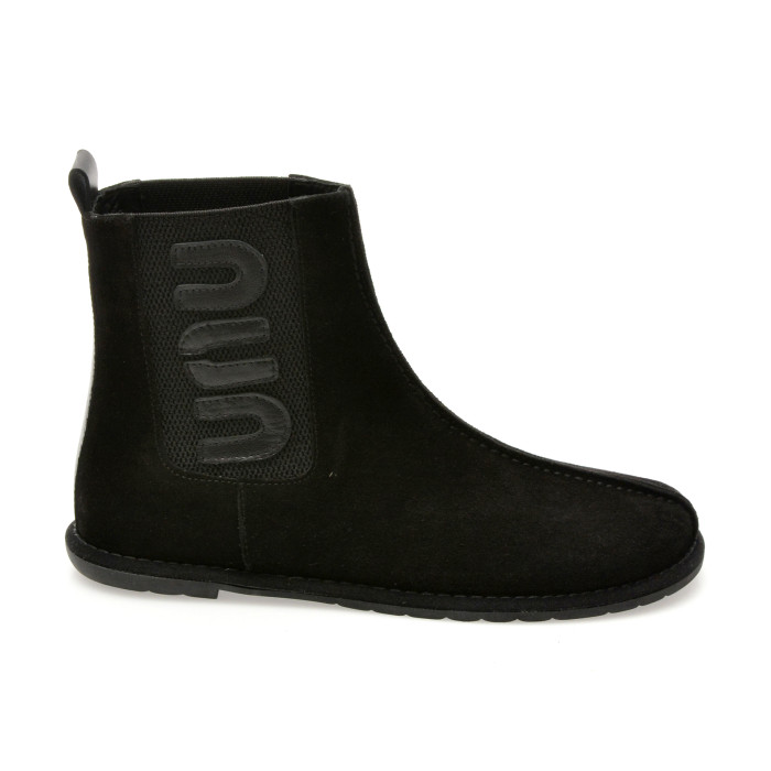 Ghete IMAGE negre, 5731252, din piele intoarsa
