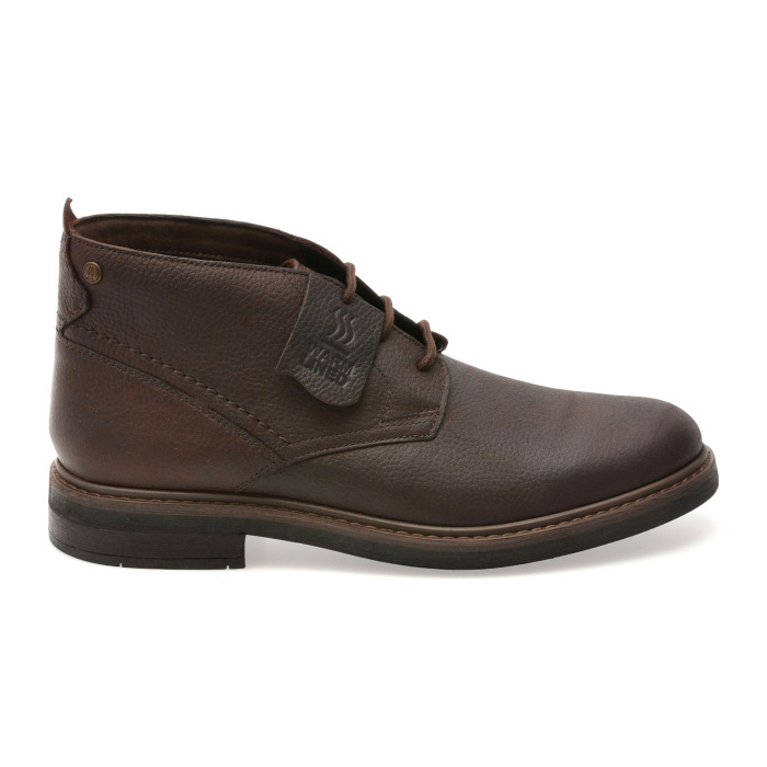 Ghete CLARKS maro, NEWFORD MID WP, din piele naturala