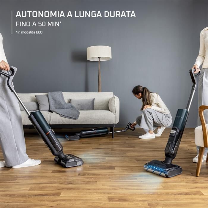 ROWENTA - Lavapavimenti Senza Fili GZ5736E0-TRUST BLU E CROMATO