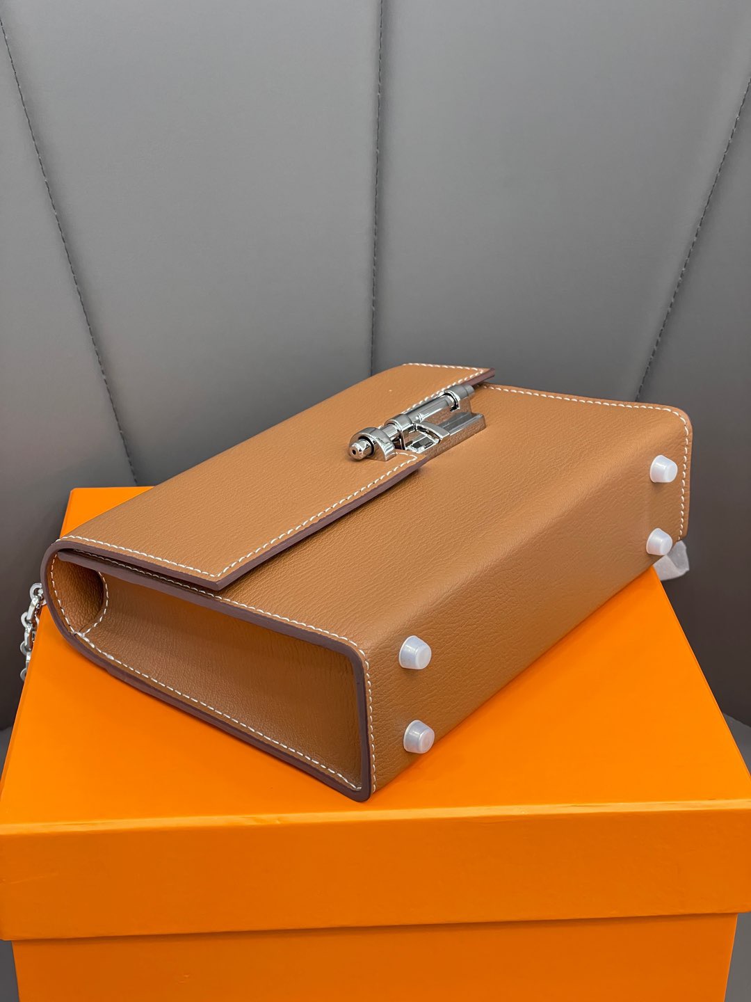 Hermes Verrou 18 Palladium Hardware