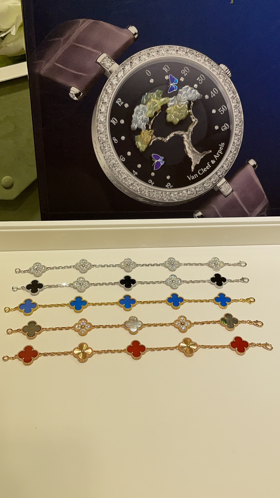 Four-leaf clover and five-flower bracelet - Artisantouchss