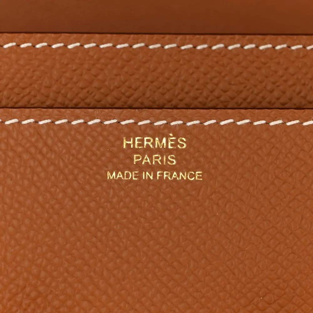 Hermès Constance Long Wallet To Go Brown Epsom Leather Gold Hardware