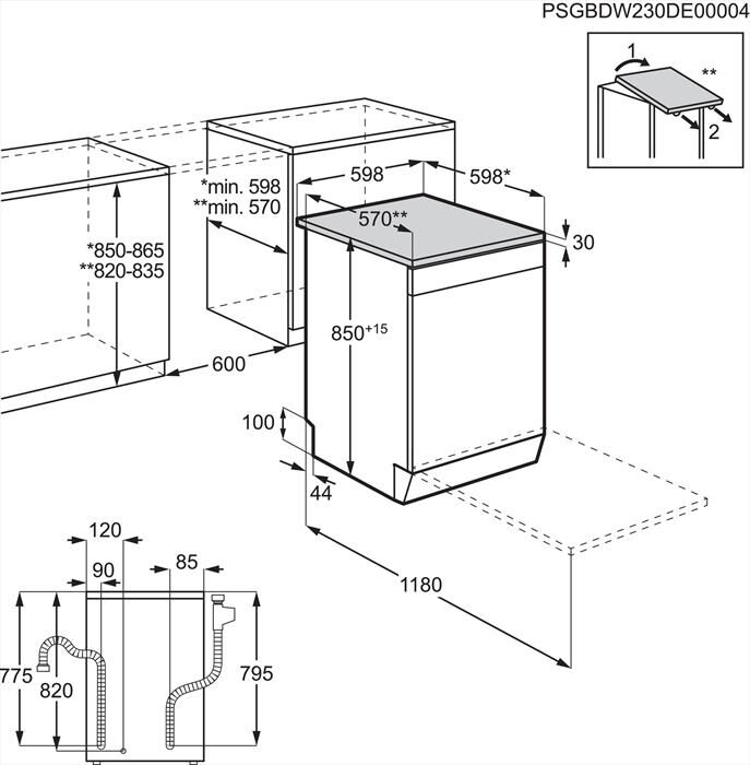 ELECTROLUX - Lavastoviglie ESS68600SX Classe A 14 coperti-Inox antimpronta