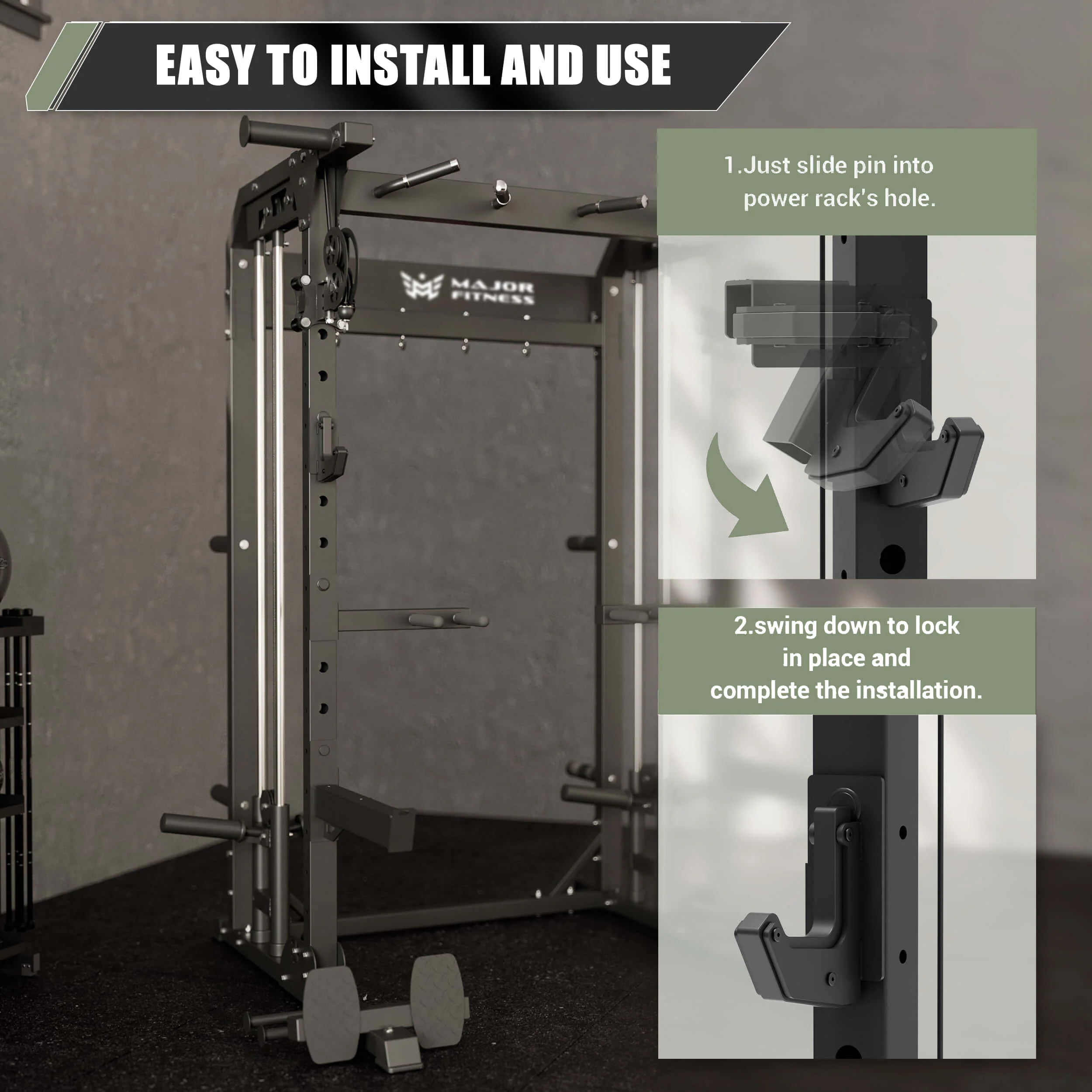 Major Fitness Sandwich J-Hooks