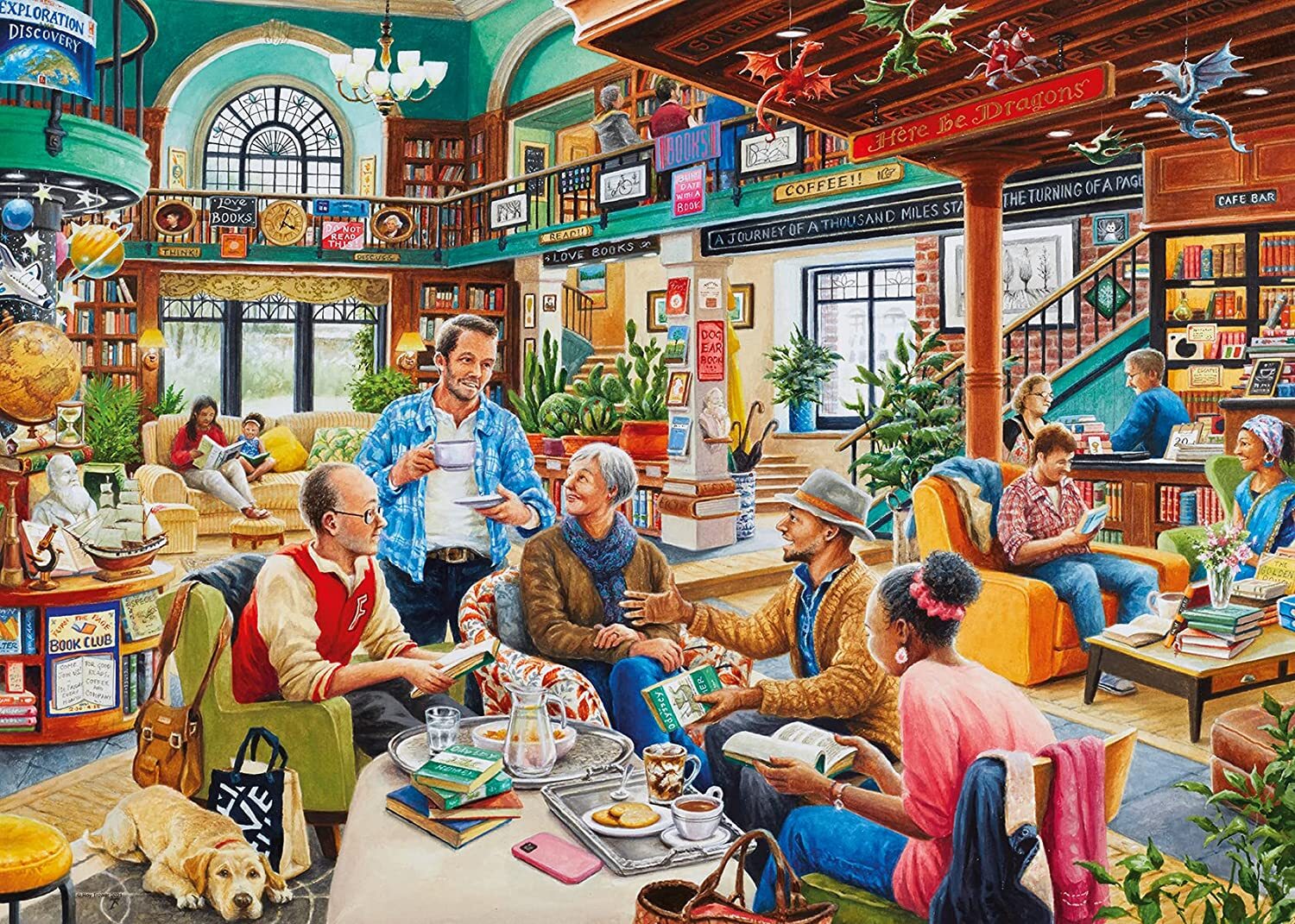 Turn the Page Bookclub 1000 Piece Puzzle