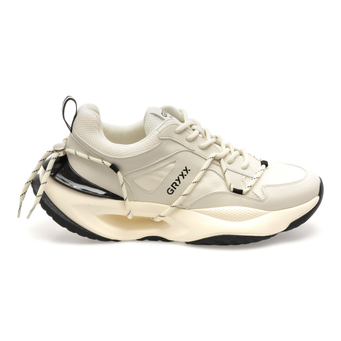 Pantofi sport GRYXX albi, LN31, din material textil