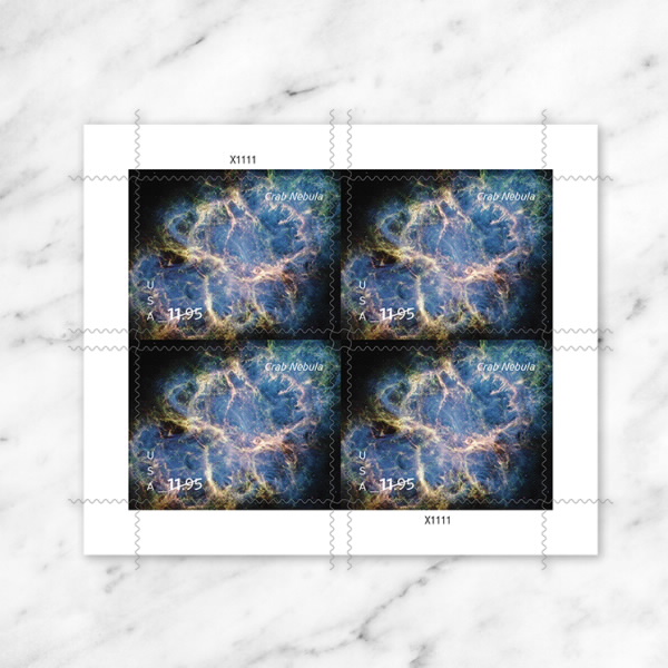 Crab Nebula Stamps 2026