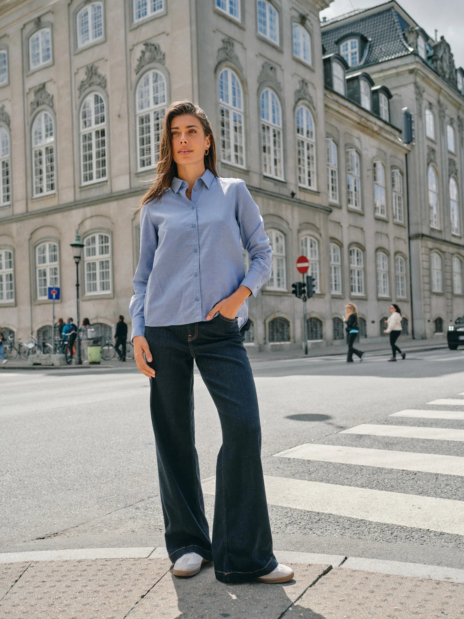 ‌Luxe Wide-Leg Jeans