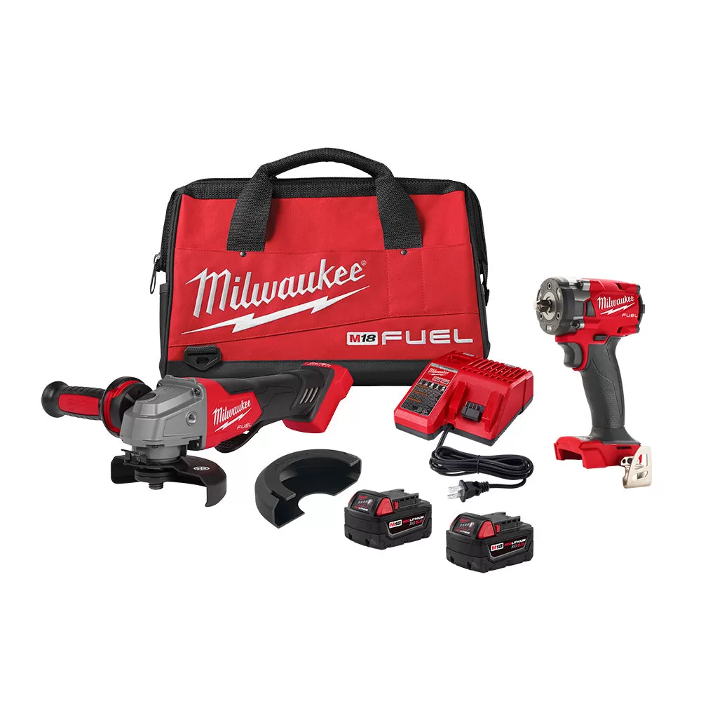 Milwaukee Pre-Sale Pre-Sale 2991-22 M18 FUEL 18V Compact Impact Wrench / Grinder Combo Kit