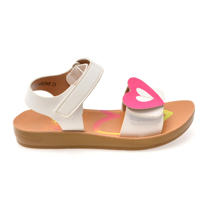 Sandale SELECTION KIDS albe, 82948, din piele ecologica