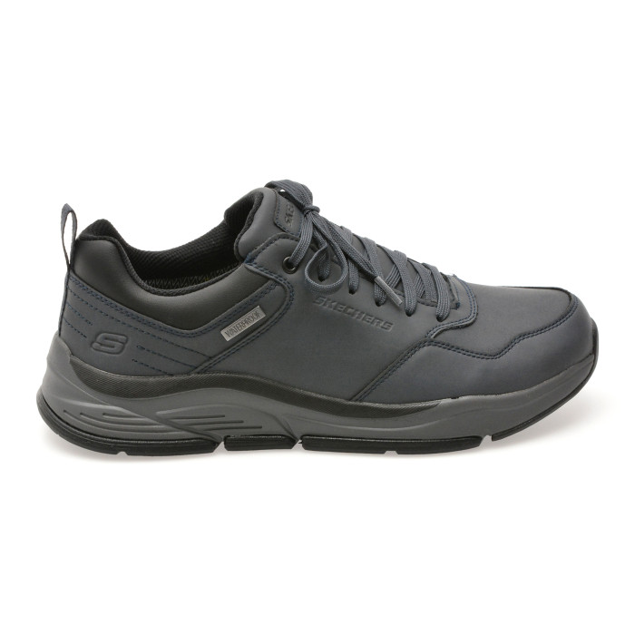 Pantofi sport SKECHERS bleumarin, BENAGO, din piele naturala