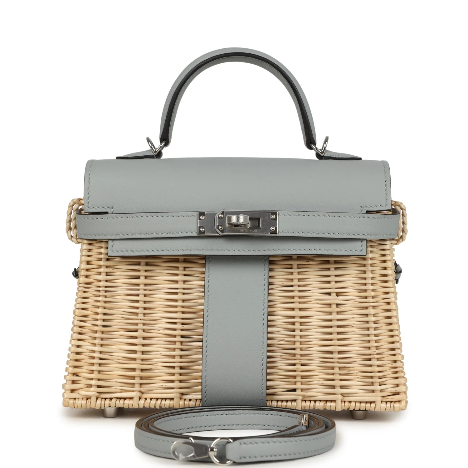 Hermes Mini Picnic Kelly 20 Bleu Glacier Swift Palladium Hardware