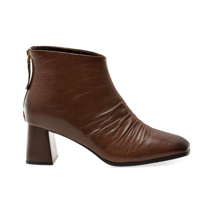 Botine EPICA maro, M77072, din piele naturala