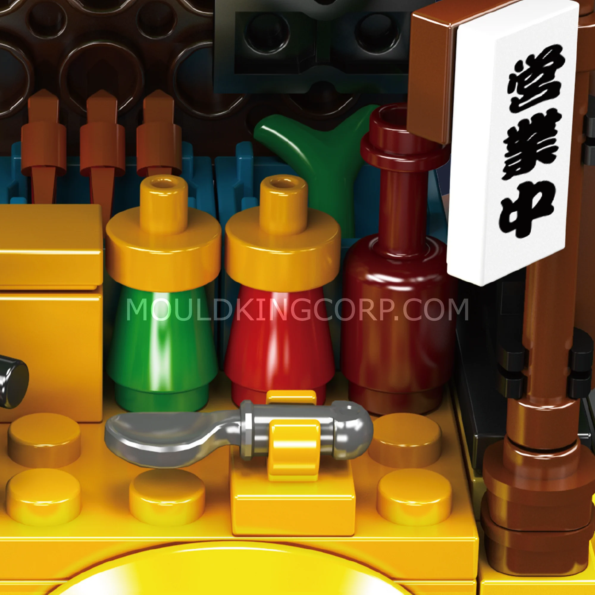 Mould King 24064 Mini Street Series Mobile Ramen Cart Building Set | 326 Pcs