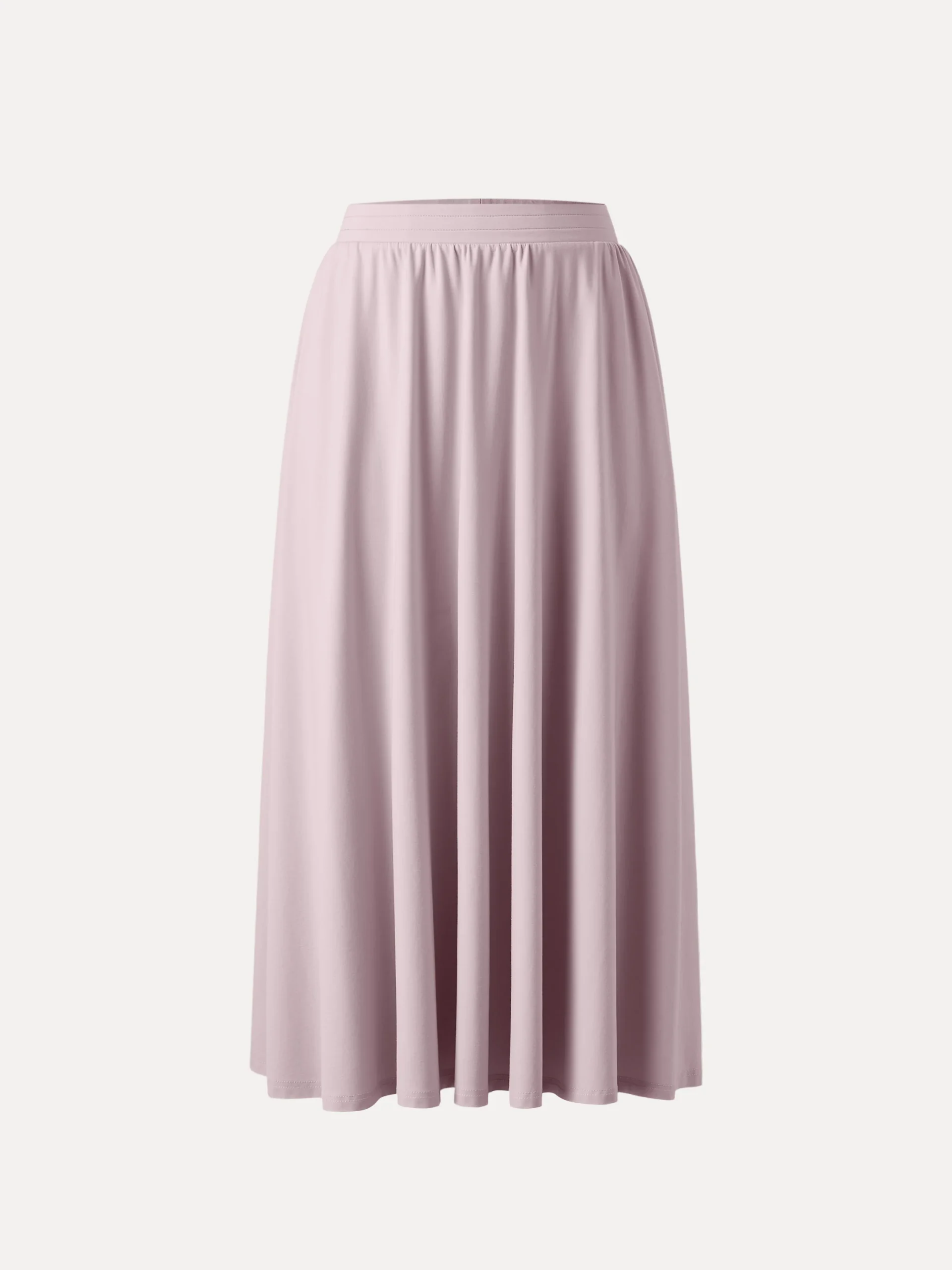 Breezy Mid Rise Umbrella Midi Skirt with Pockets