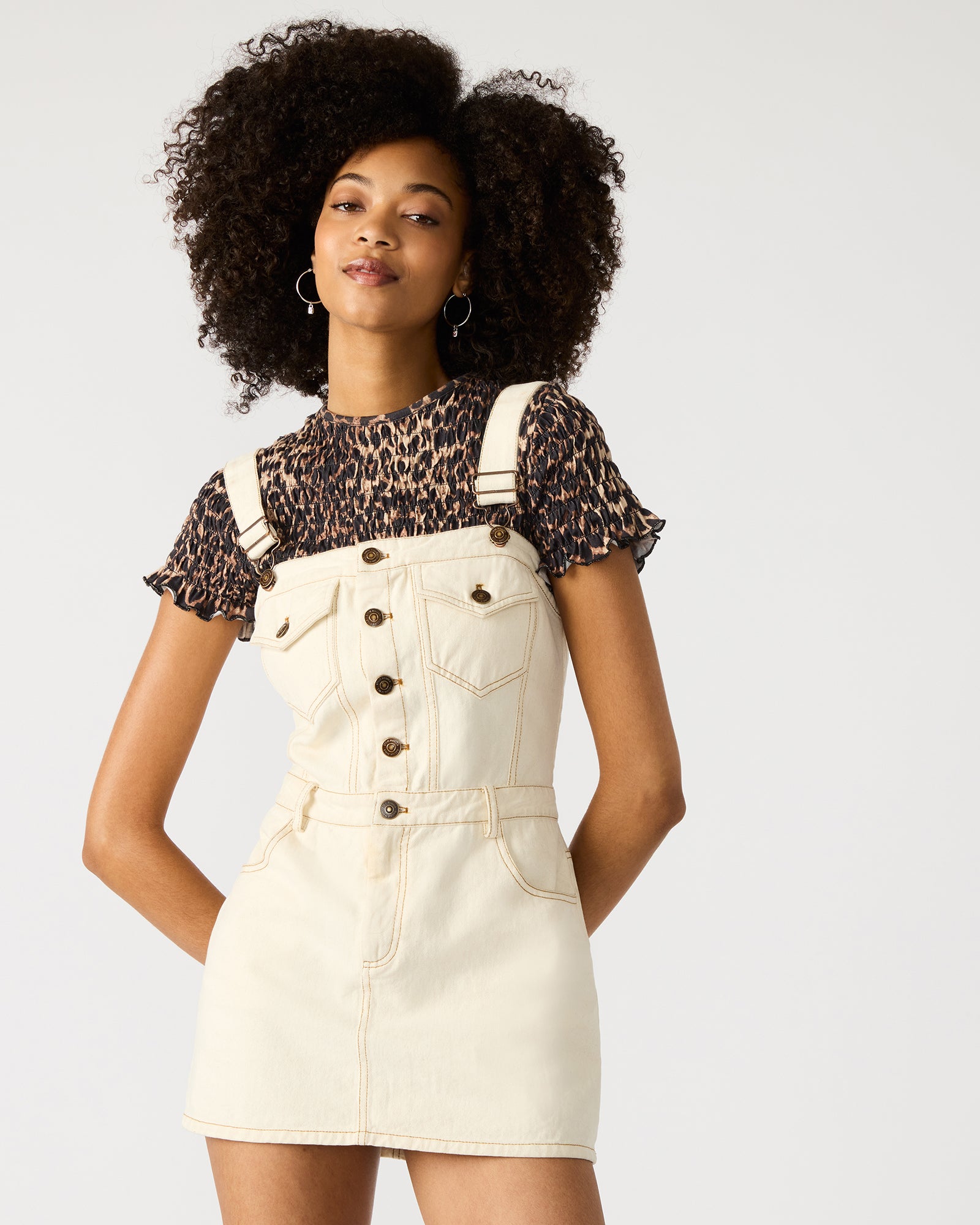 Lake Denim Dress Cream