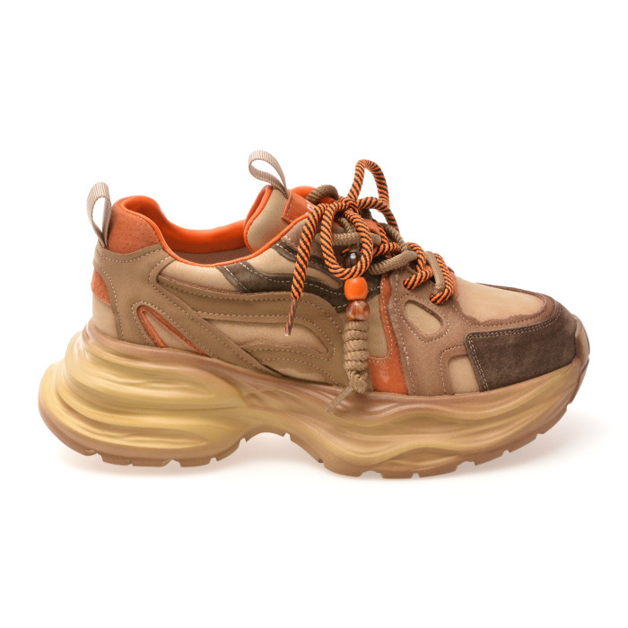 Pantofi sport GRYXX maro, 8663, din piele naturala