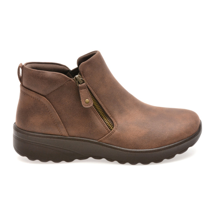 Ghete SKECHERS maro, LOVELY VIBE, din material textil