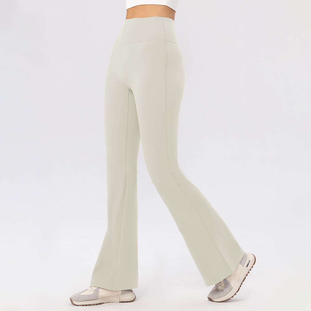 Breathable, high-waisted, hip-lifting, slightly flared yoga pants for women, with no embarrassing seams, perfect for sports and fitness.