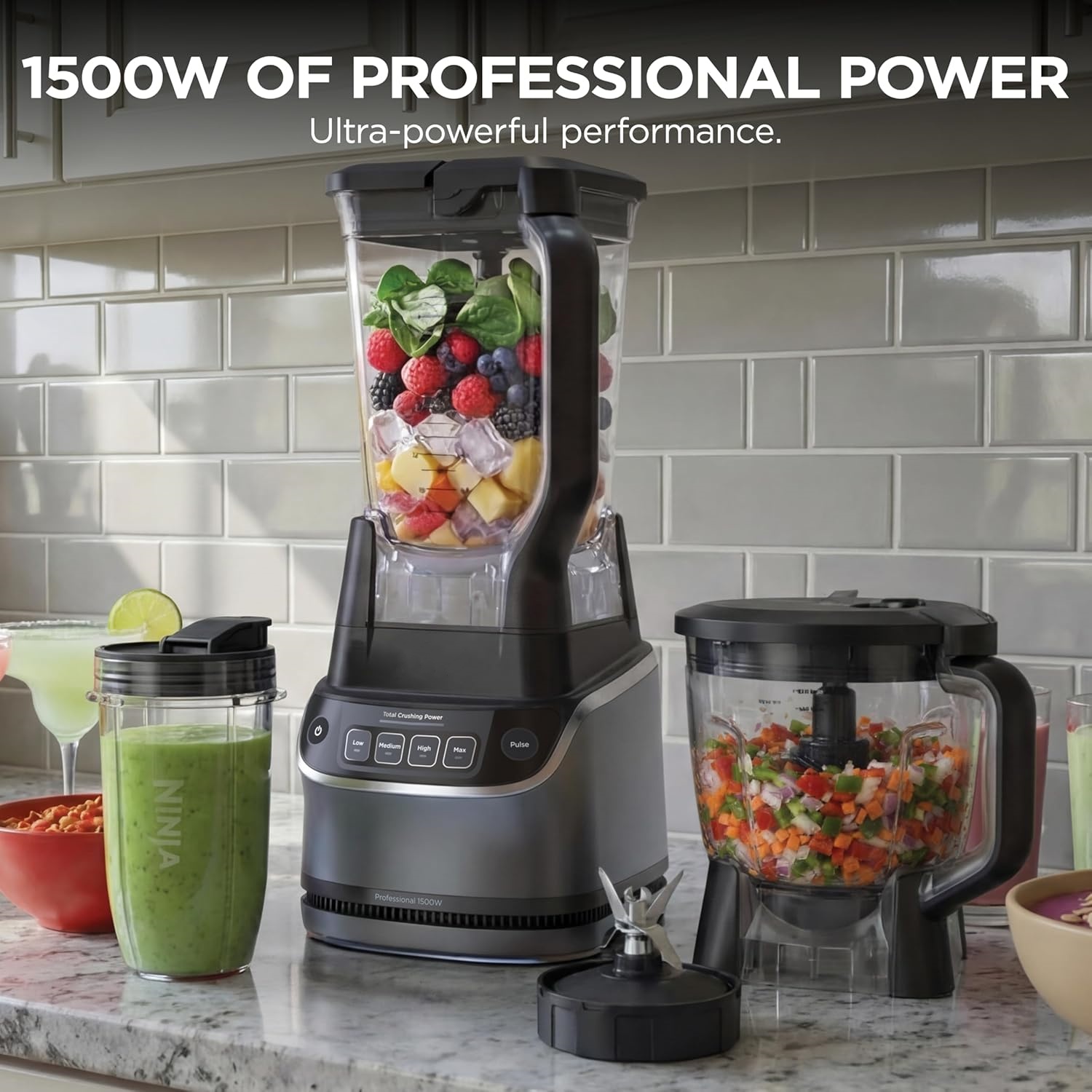 Clearance Sale💥Buy one get one free💥UltraCrush Professional Kitchen System | 1500W, 72oz Full-Size Blender