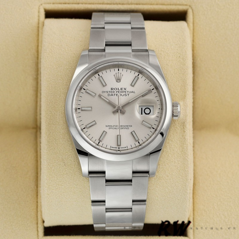 Rolex Datejust 126200 Stainless Steel Silver Index Dial 36MM Unisex Replica Watch