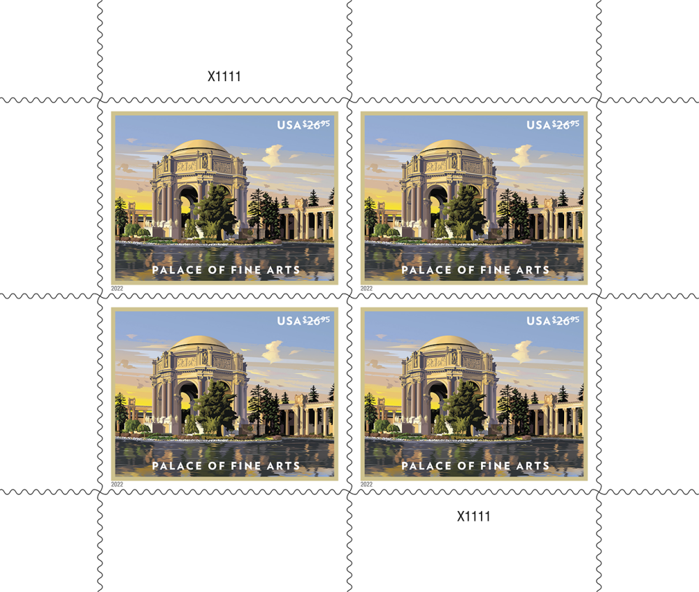2022 Priority Mail Palace of Fine Arts