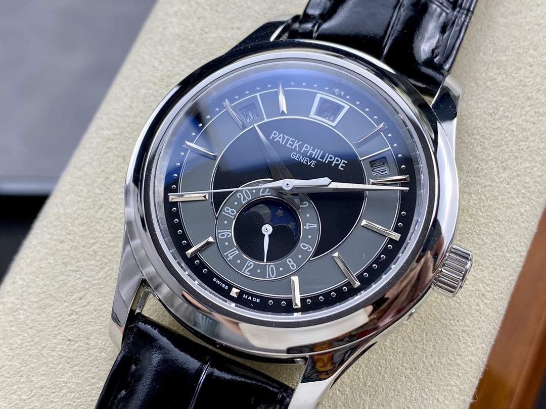 Replica Patek Philippe Complications Annual Calendar White Gold 5205G 010 40mm Mens Watch