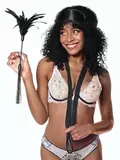 Sportsheets Black Shadow Tie and Tickle Kit (3 Piece)