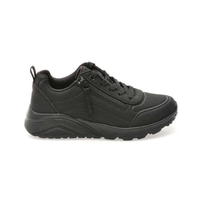 Pantofi sport SKECHERS negri, UNO LITE, din piele ecologica