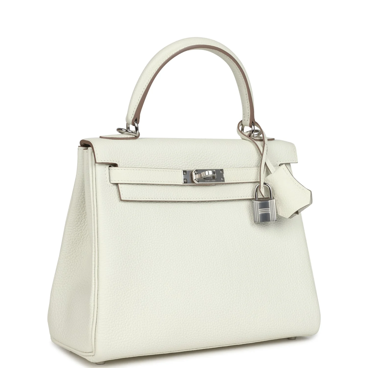 Hermes Kelly Retourne 25 Mushroom Togo Palladium Hardware