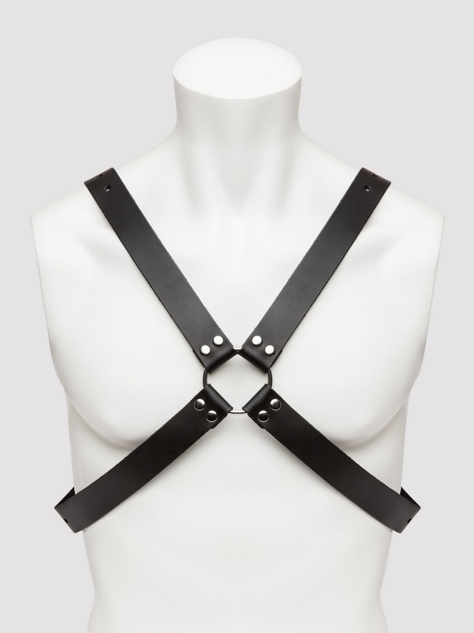 DOMINIX Deluxe Leather Cross-Body Harness