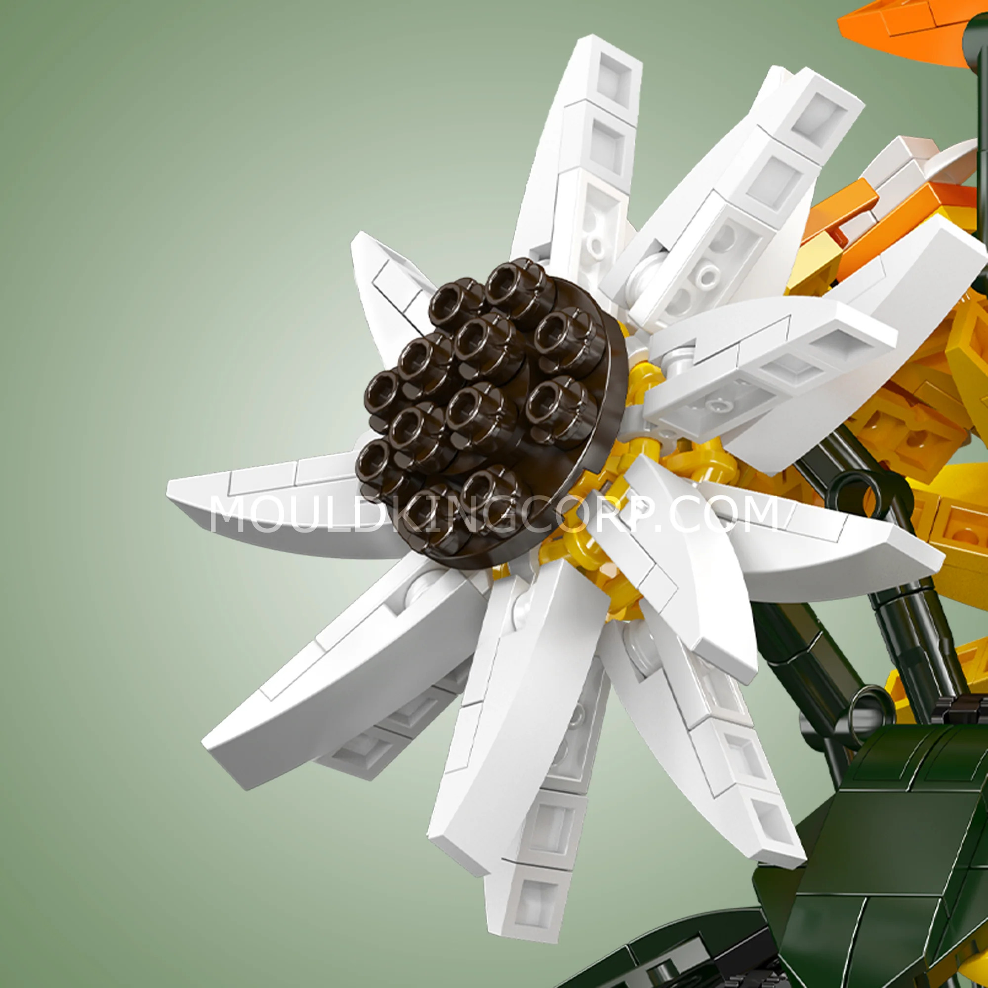 Mould King 24111 Sunflower Potted Building Set | 854 Pcs