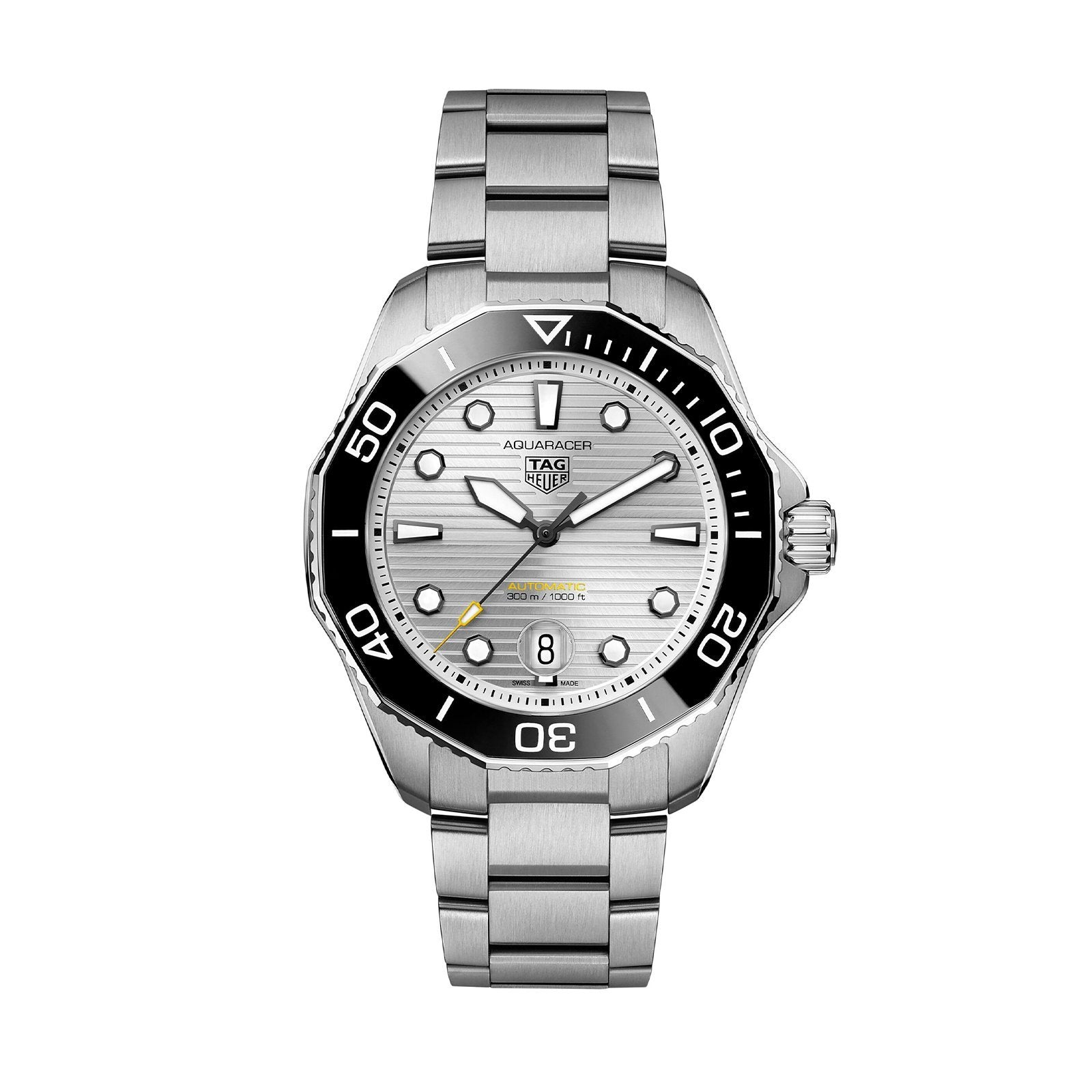 【Super Clone】【Top replica】TAG Heuer Aquaracer Calibre 5 Automatic Mens Silver Steel Watch