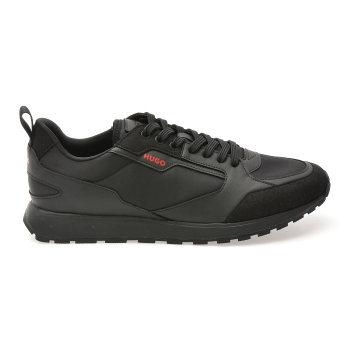 Pantofi sport HUGO negri, 6568, din material textil