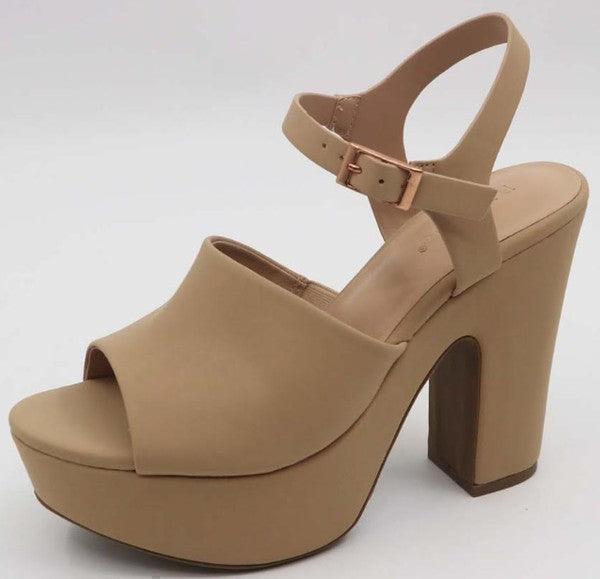 Platform High Heel Dressy Sandal