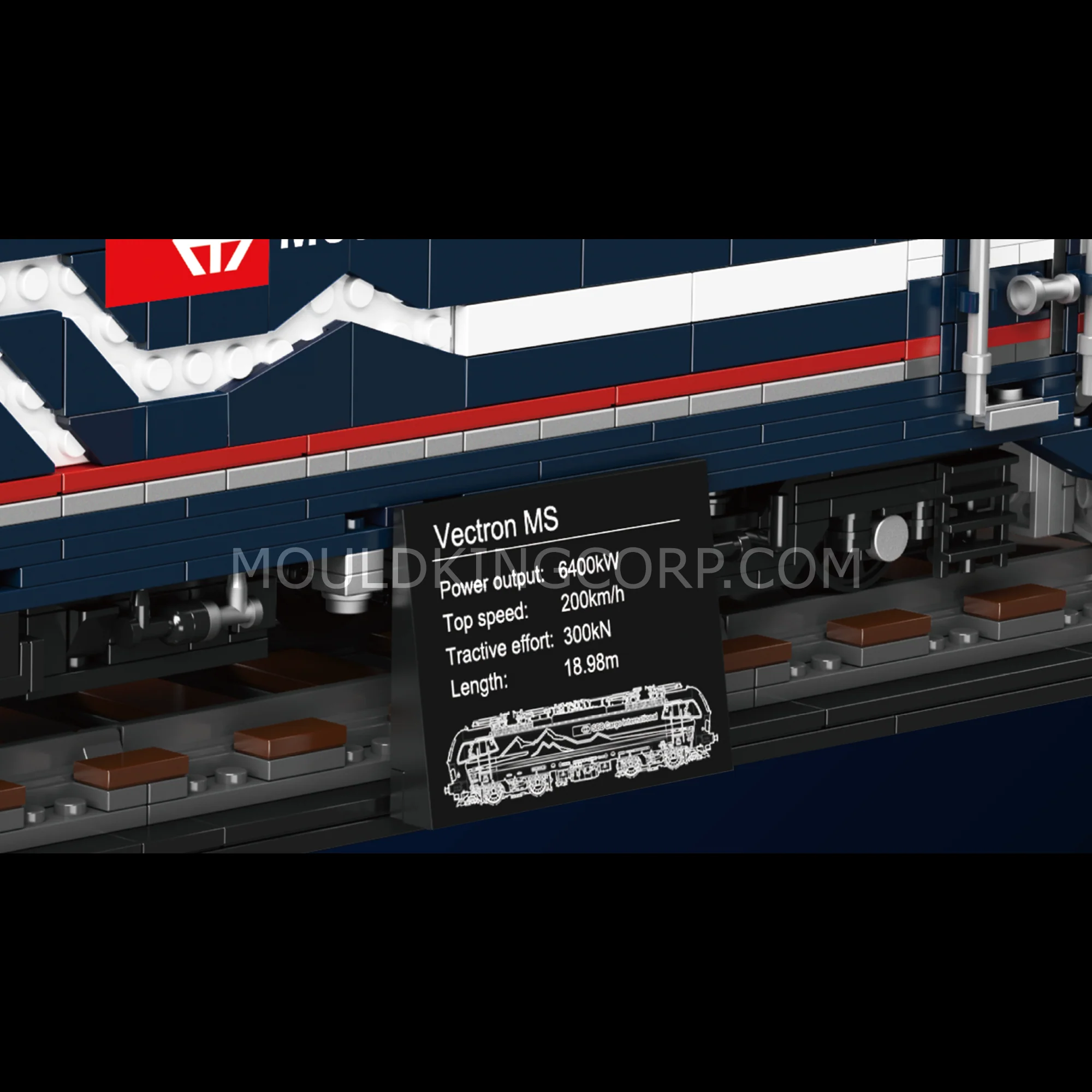 Mould King 12045 Vectron MS Electric Locomotive Building Set | 3,072 Pcs